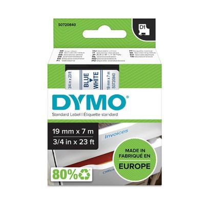 Taśma Oryginalna DYMO D1-53714 (D1-53714) (Biały) (24 mm, 7 m, Biała, Niebieski)