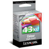 Tusz Oryginalny Lexmark 43XL (18YX143E) (Kolorowy)