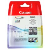 Tusze Oryginalne Canon PG-510 + CL-511 (2970B010) (komplet) do Canon Pixma MP230
