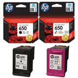 Tusze Oryginalne HP 650 (CZ101AE, CZ102AE) (komplet) do HP DeskJet Ink Advantage 4510 e-All-in-One