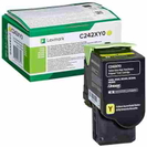 Toner Oryginalny Lexmark C242X Y (C242XY0) (Żółty)