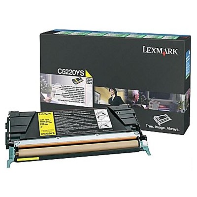 Toner Oryginalny Lexmark C522 Y (C5220YS) (Żółty)