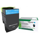 Toner Oryginalny Lexmark CX417 H C (71B2HC0) (Błękitny)