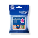 Tusz Oryginalny Brother LC-521 M (LC521M) (Purpurowy)