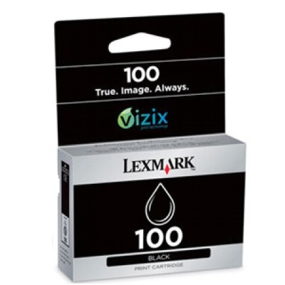 Tusz Oryginalny Lexmark 100 BK (014N0820E) (Czarny)