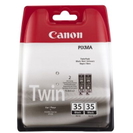 Tusze Oryginalne Canon PGI-35 (1509B012) (Czarne) (dwupak)