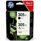 Tusze Oryginalne HP 305 XL BK + 305 XL C (6ZA94AE) (komplet)
