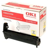 Bęben Oryginalny Oki C5800 (43381721) (Żółty) do Oki C5550 MFP