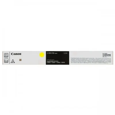 Toner Oryginalny Canon C-EXV 58L Y (3769C002) (Żółty)