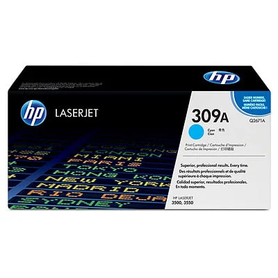 Toner Oryginalny HP 309A (Q2671A) (Błękitny)