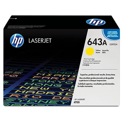 Toner Oryginalny HP 643A (Q5952A) (Żółty)