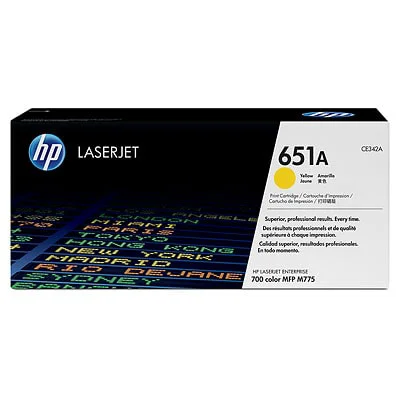 Toner Oryginalny HP 651A (CE342A) (Żółty)