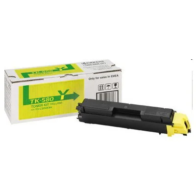 Toner Oryginalny Kyocera TK-580Y (1T02KTANL0) (Żółty)