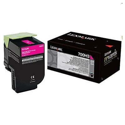 Toner Oryginalny Lexmark 702HM (70C2HM0) (Purpurowy)