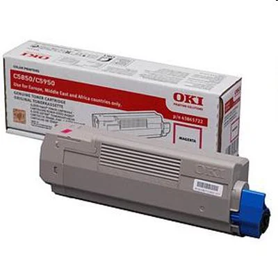 Toner Oryginalny Oki C5850 5950 (43865722) (Purpurowy)