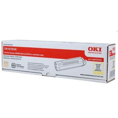 Toner Oryginalny Oki C810 830 (44059105) (Żółty)