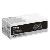 Tonery Oryginalne Epson M200/MX200 (C13S050711) (Czarne) (dwupak) do Epson WorkForce AL-M200