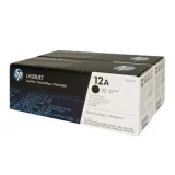 Tonery Oryginalne HP 12A (Q2612AD) (Czarne) (dwupak)