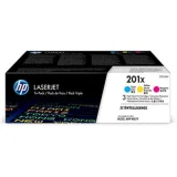 Tonery Oryginalne HP 201X (CF253XM) (trójpak) do HP Color LaserJet Pro M277dw