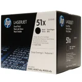Tonery Oryginalne HP 51X (Q7551XD) (Czarne) (dwupak) do HP LaserJet P3005