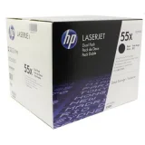 Tonery Oryginalne HP 55X (CE255XD) (Czarne) (dwupak) do HP LaserJet P3015n