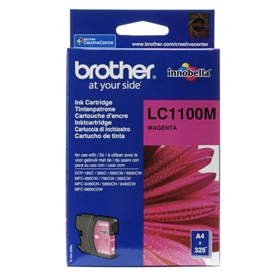 Tusz Oryginalny Brother LC-1100 M (LC1100M) (Purpurowy)