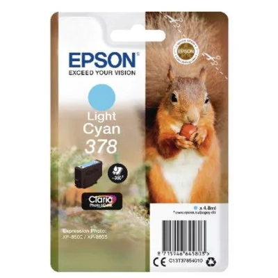 Tusz Oryginalny Epson 378 (C13T37854010) (Jasny błękitny)