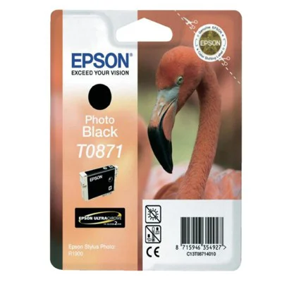 Tusz Oryginalny Epson T0871 (C13T08714010) (Czarny Foto)