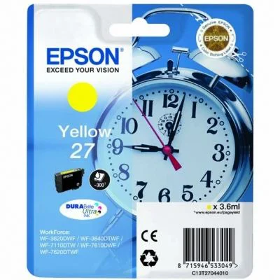 Tusz Oryginalny Epson T2704 (C13T270440) (Żółty)