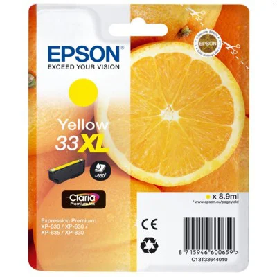 Tusz Oryginalny Epson T3364 (C13T33644010) (Żółty)