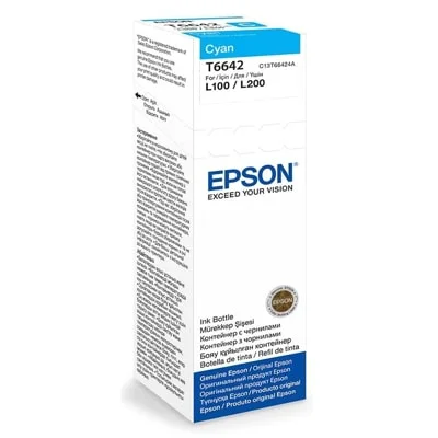 Tusz Oryginalny Epson T6642 (C13T66424) (Błękitny)