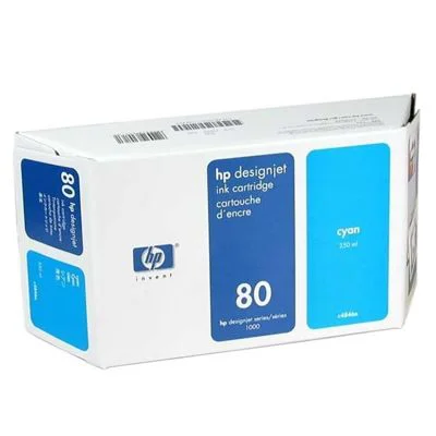 Tusz Oryginalny HP 80 XL (C4846A) (Błękitny)