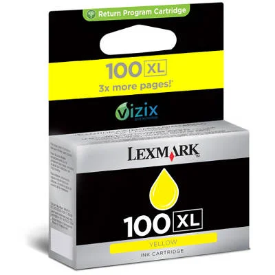 Tusz Oryginalny Lexmark 100XL Y (014N1071E) (Żółty)