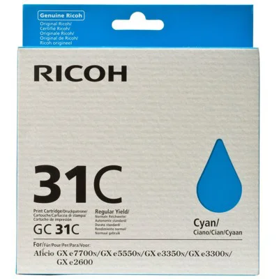 Tusz Oryginalny Ricoh GC-31C (405689) (Błękitny)