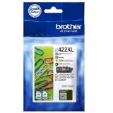 Tusze Oryginalne Brother LC-422 XL CMYK (LC422XLVAL) (komplet)
