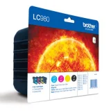 Tusze Oryginalne Brother LC-980 CMYK (LC980VALBP) (komplet) do Brother DCP-375CW