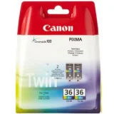 Tusze Oryginalne Canon CLI-36 (1511B018) (Kolorowe) (dwupak) do Canon Pixma TR150