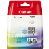 Tusze Oryginalne Canon CLI-36 (1511B018) (Kolorowe) (dwupak) do Canon Pixma iP100