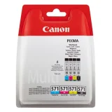 Tusze Oryginalne Canon CLI-571 CMYK (0386C005) (czteropak) do Canon Pixma MG5750