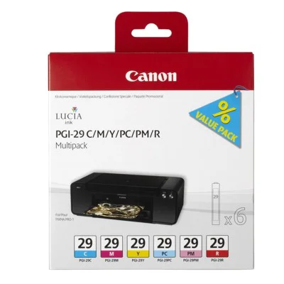 Tusze Oryginalne Canon PGI-29 C M Y PC PM R (4873B005) (komplet)
