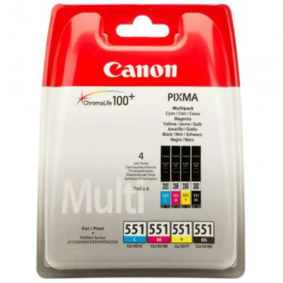 Tusze Oryginalne Canon PGI-550 CLI-551 CMYK (CLI-551-CMYK) (komplet)