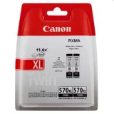 Tusze Oryginalne Canon PGI-570 XL BK (0318C007) (Czarne) (dwupak) do Canon Pixma MG6853