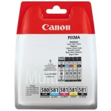 Tusze Oryginalne Canon PGI-580/CLI-581  CMYK (2078C005) (komplet) do Canon Pixma TS6350