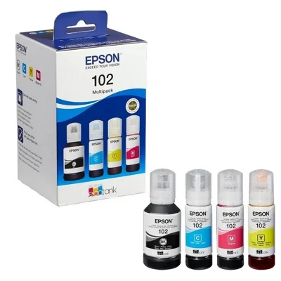 Tusze Oryginalne Epson 102 CMYK (C13T03R640) (komplet)
