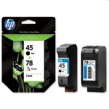 Tusze Oryginalne HP 45 + 78 (SA308A) (komplet) do HP DeskJet 1220cxi