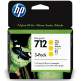 Tusze Oryginalne HP 712 (3ED79A) (Żółte) (trójpak) do HP DesignJet T650 36"