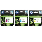 Tusze Oryginalne HP 953 XL CMY (1CC21AE) (trójpak) do HP OfficeJet Pro 8730