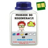 Proszek + Chip do regeneracji wkładu HP 125A (CB541A) (Błękitny)