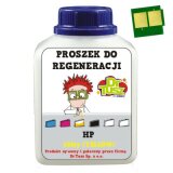 Proszek + Chip do regeneracji wkładu HP 125A (CB542A) (Żółty)