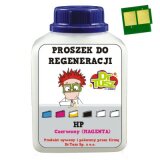 Proszek + Chip do regeneracji wkładu HP 125A (CB543A) (Purpurowy)